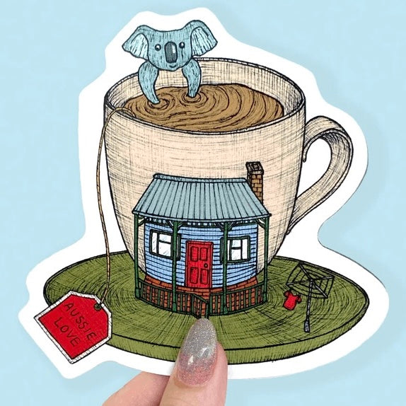 The Nonsense Maker- Teacup Koala Magnet