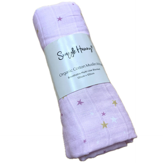 SNUGGLE HUNNY Twinkle Organic Muslin Wrap