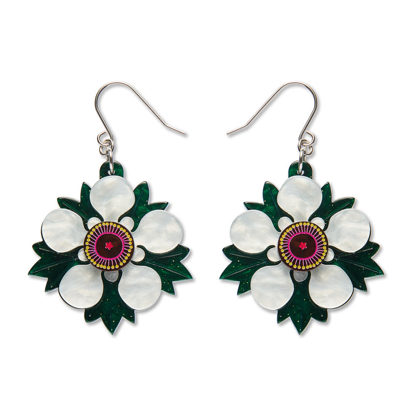 ERSTWILDER - "Mānuka" Drop Earrings - ROYAL BOTANIC GARDENS VICTORIA