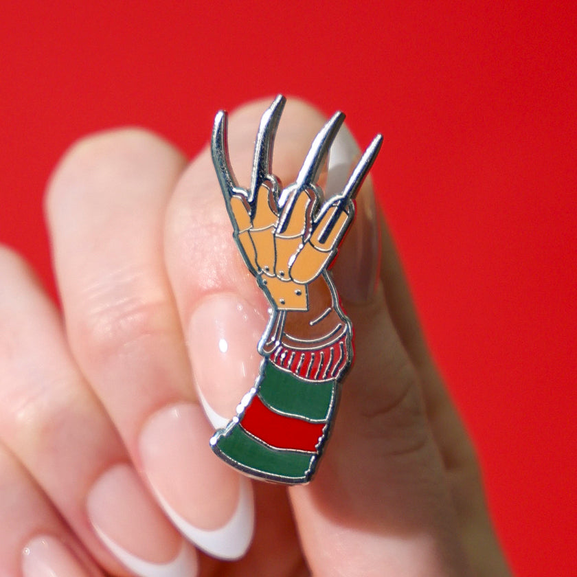 ERSTWILDER - "Freddy Krueger Enamel Pin" - THRILLS AND CHILLS- HALLOWEEN COLLECTION