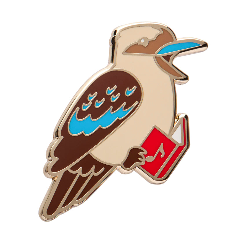 ERSTWILDER - "Kip the Kookaburra" Enamel Pin - MERRY MENAGERIE- CHRISTMAS COLLECTION