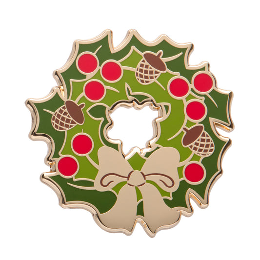 ERSTWILDER - "Forest Wreath" Enamel Pin - MERRY MENAGERIE- CHRISTMAS COLLECTION