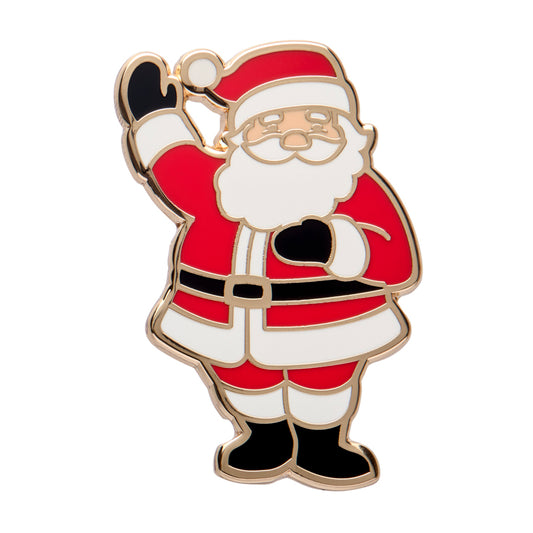 ERSTWILDER - "Santa's Surprise" Enamel Pin - MERRY MENAGERIE- CHRISTMAS COLLECTION