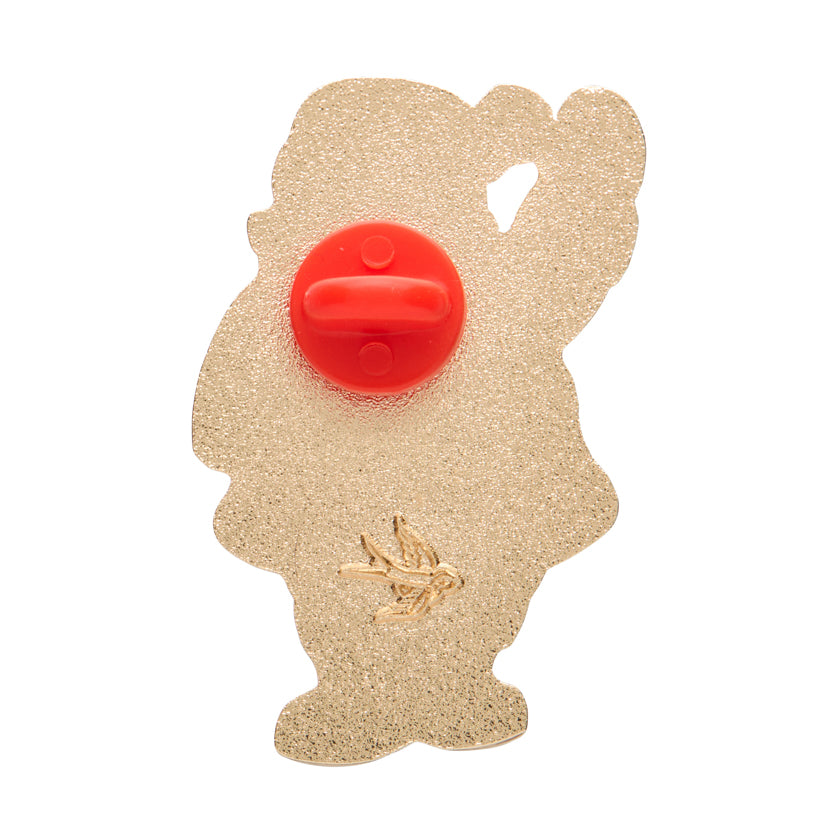 ERSTWILDER - "Santa's Surprise" Enamel Pin - MERRY MENAGERIE- CHRISTMAS COLLECTION