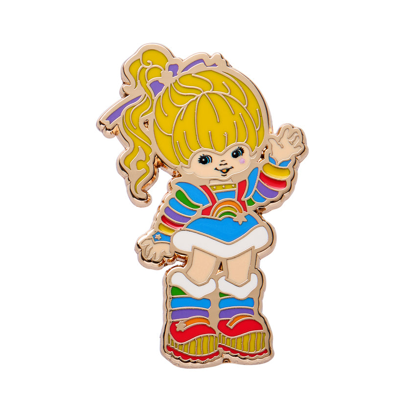 ERSTWILDER - "Rainbow Brite Says Hello" Enamel Pin - RAINBOW BRITE COLLECTION