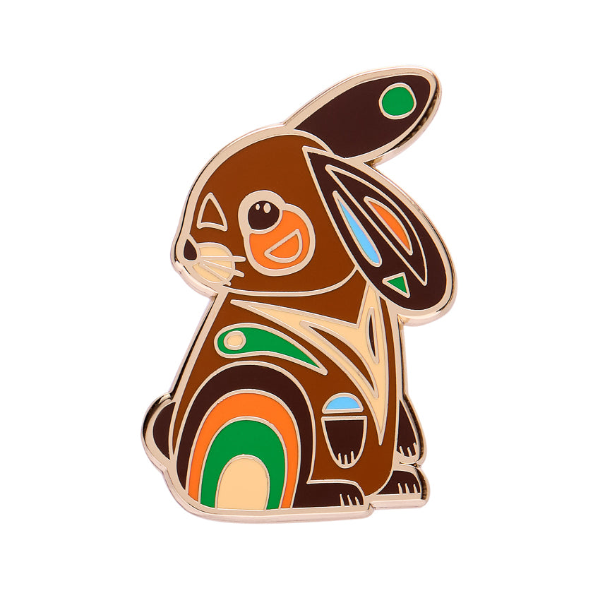 ERSTWILDER - Milo the Bunny Enamel Pin - PETE CROMER COLLECTION