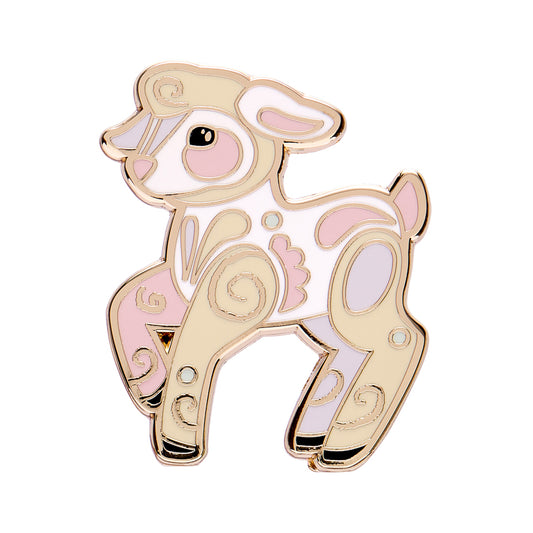 ERSTWILDER - Lottie the Lamb Enamel Pin - PETE CROMER COLLECTION