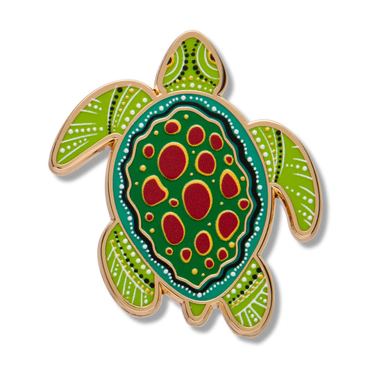 ERSTWILDER - "Yaunati" (Turtle) Enamel Pin - BROOKE SUTTON COLLECTION
