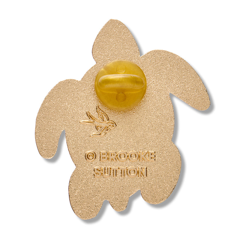 ERSTWILDER - "Yaunati" (Turtle) Enamel Pin - BROOKE SUTTON COLLECTION