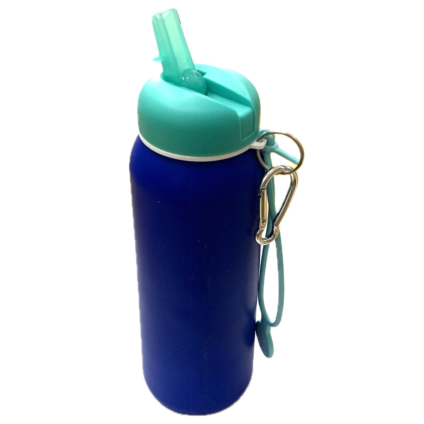 ROLLA BOTTLE - Collapsible Bottle - Royal Blue, White & Aquamarine