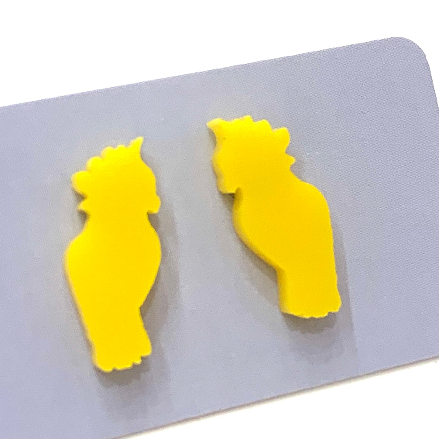 MAKIN' WHOOPEE - Little Aussies- "Cockatoo" Stud Earrings - Sunshine Yellow