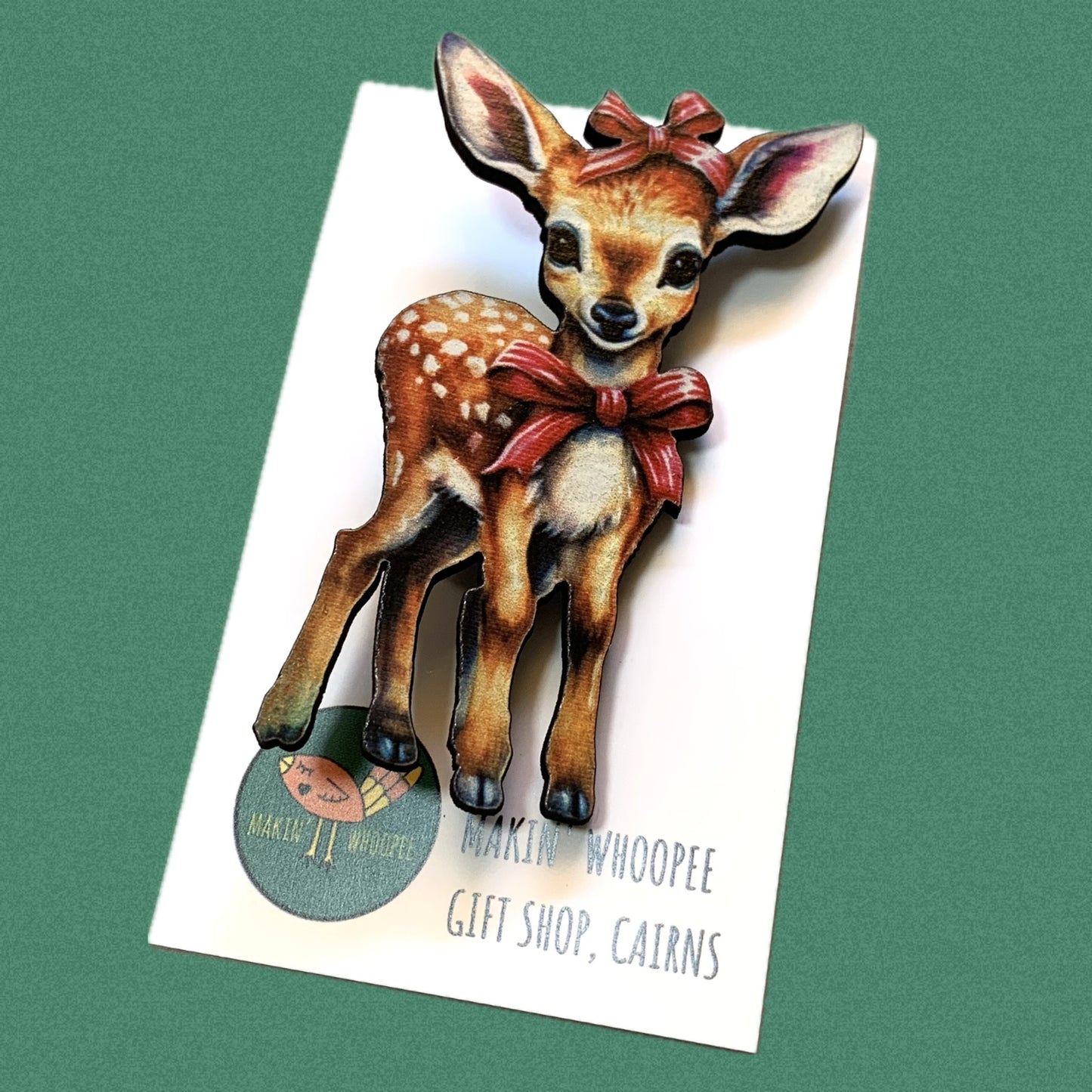 MAKIN' WHOOPEE - "LITTLE DEER" CHRISTMAS BROOCH