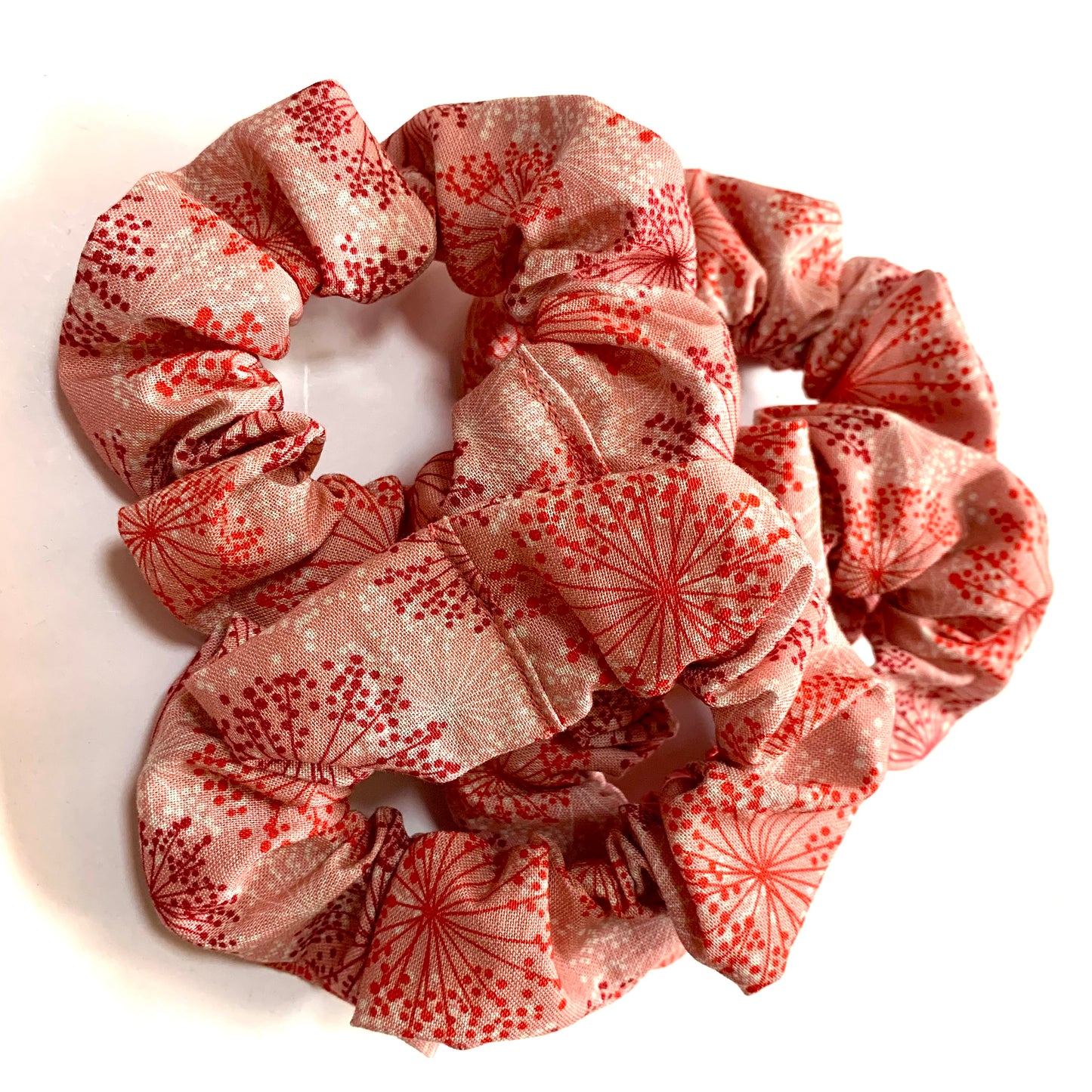 MUMMA WHOOPEE - "Red Blossoms" REGULAR SCRUNCHIES