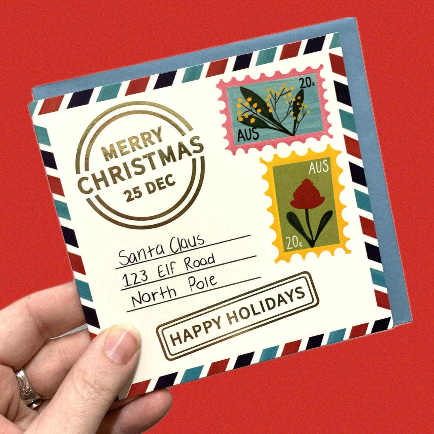 CANDLEBARK CREATIONS - "Postcard for Santa" - Box of 10 Cards