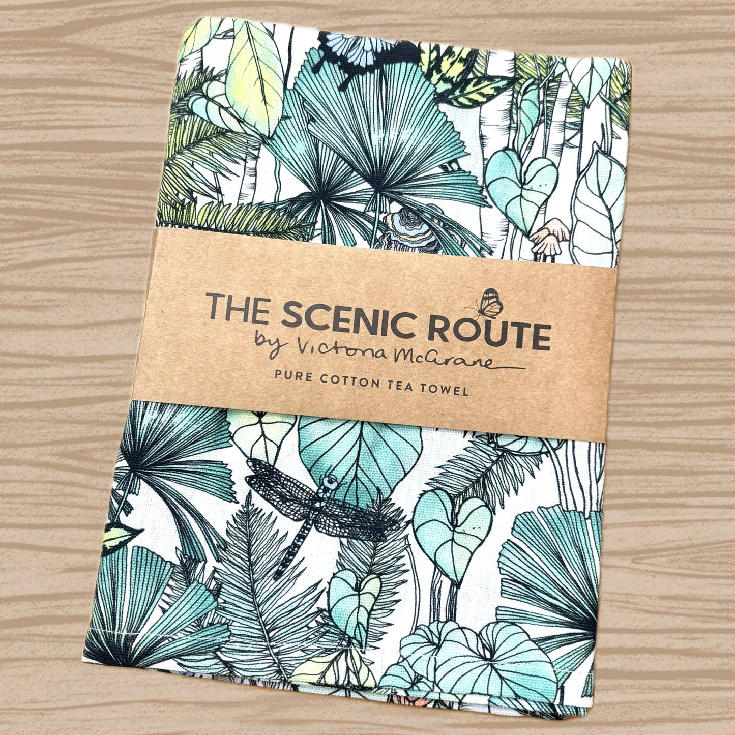 THE SCENIC ROUTE - "DAINTREE"- Cotton Art Tea Towel