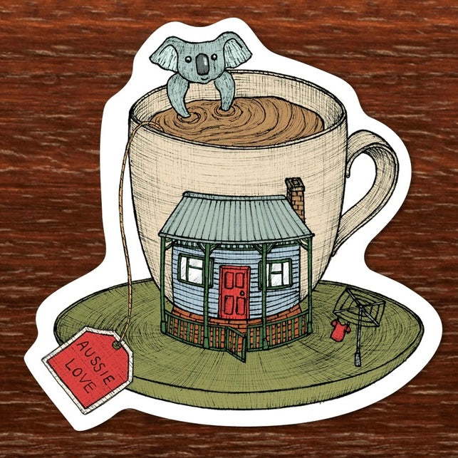 The Nonsense Maker- Teacup Koala Magnet