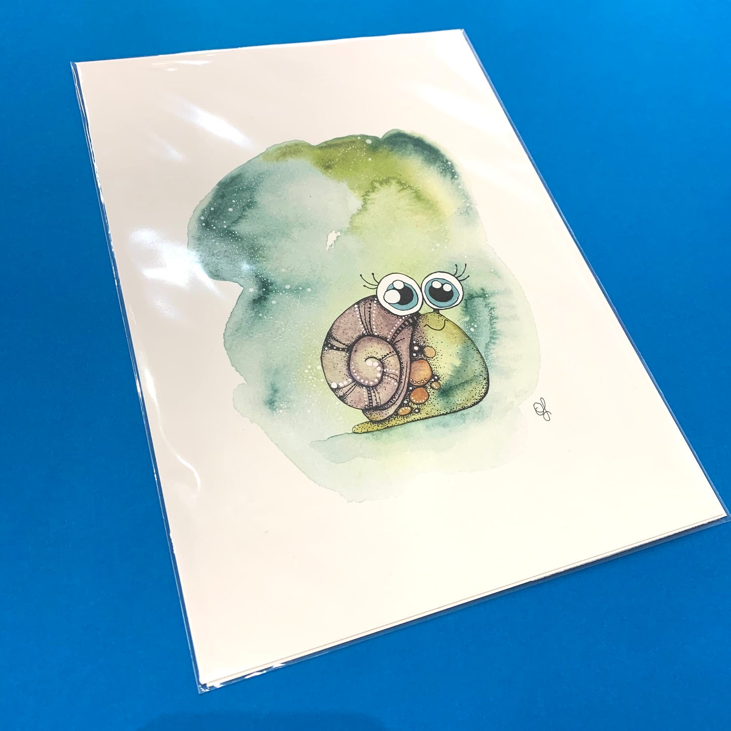 DONNA K CREATIONS- A4 ART PRINTS- Snail