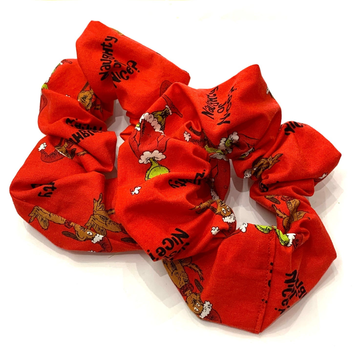 MAKIN' WHOOPEE - Jumbo "Red Grinch & Max" Christmas Scrunchies