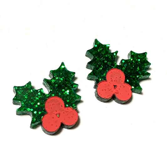 MAKIN' WHOOPEE - “HOLLY” CHRISTMAS STUDS