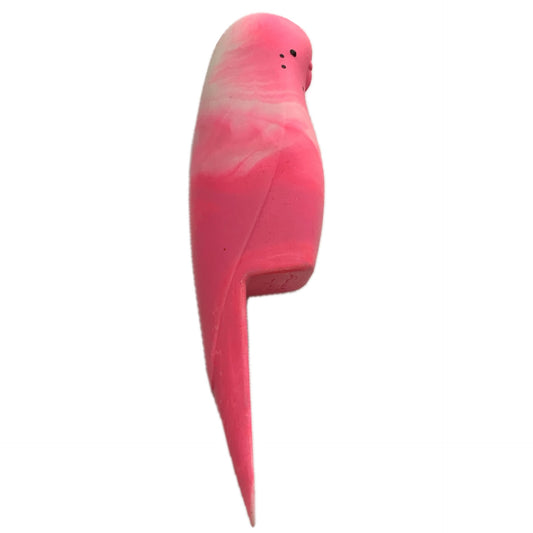 PETE CROMER - RESIN BUDGERIGAR #7 - Neon Pink