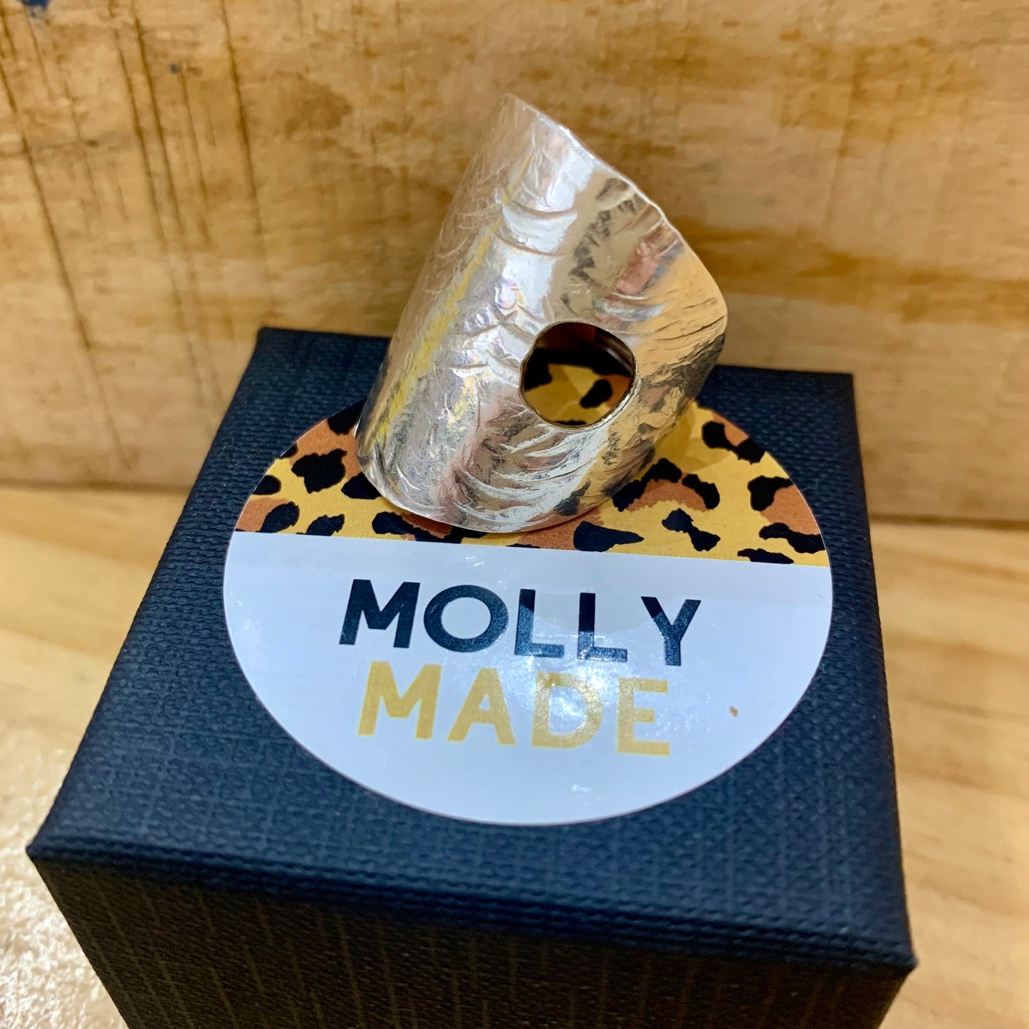 MOLLY MADE- Saddle Spoon Ring #4 - Punched