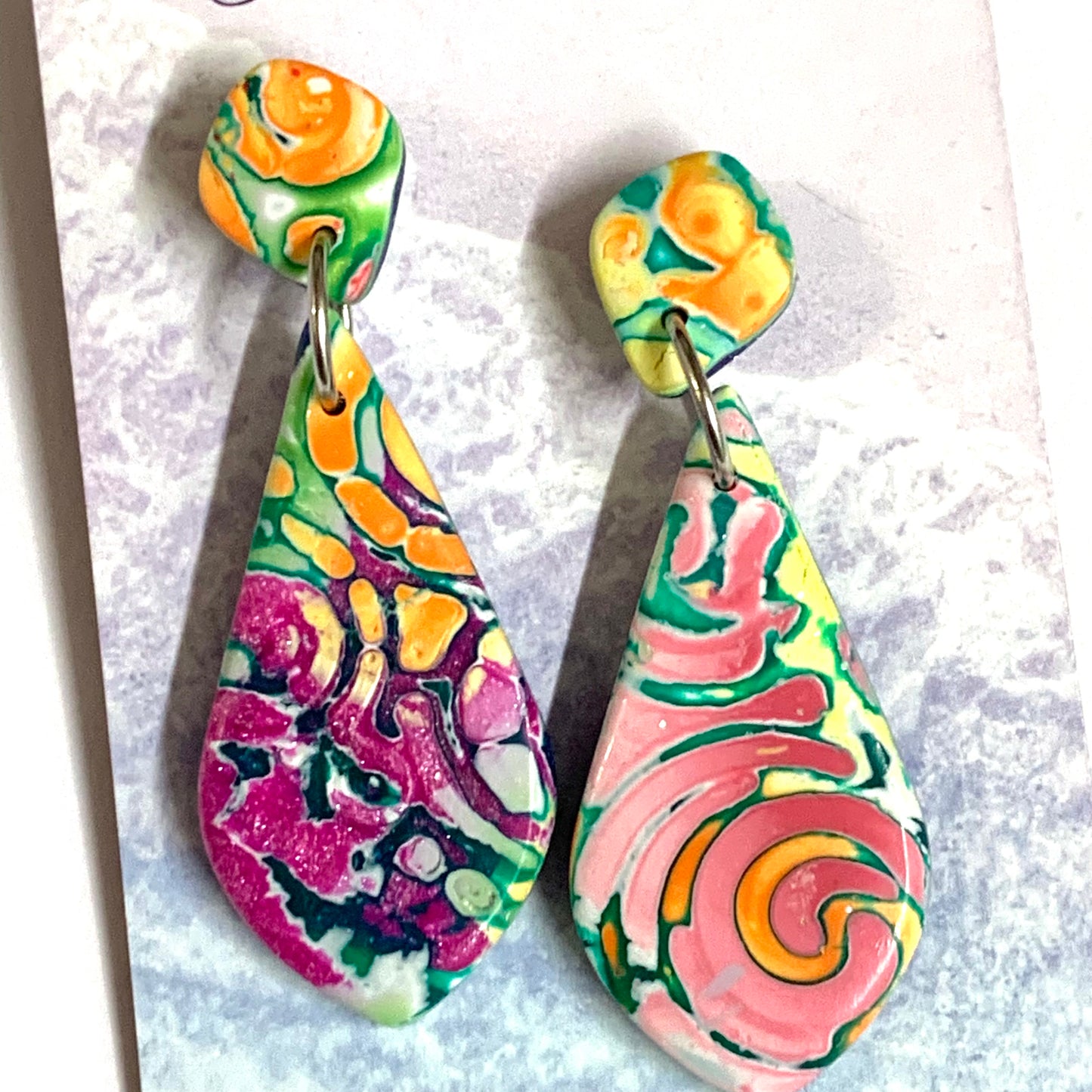 Sailvie Creations - Water Drop Stud Top Dangle Earrings