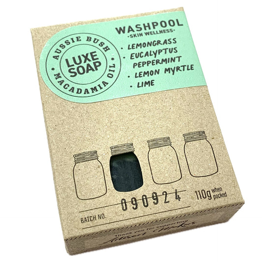 WASHPOOL SUPPLY CO- Aussie Bush Luxury Soap Bar with Lemon Myrtle, Lemon Ironbark & Eucalyptus Peppermint