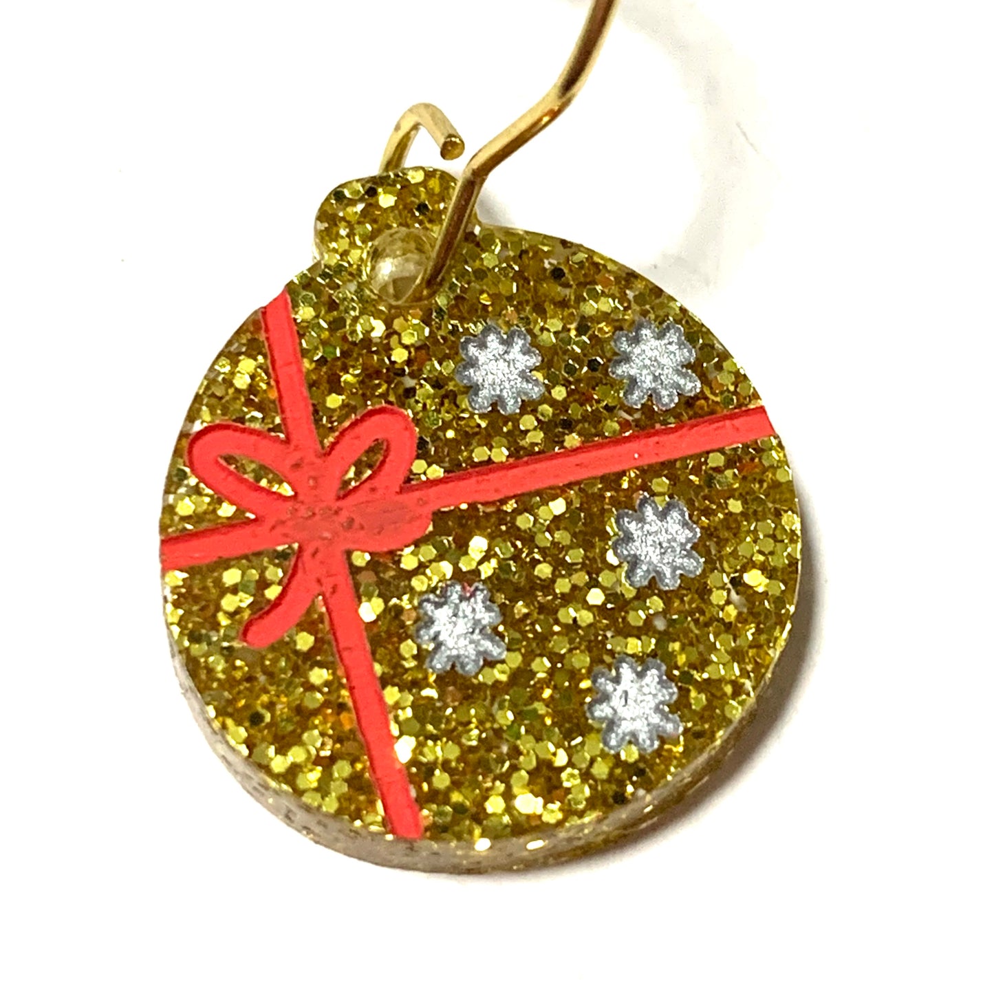 MAKIN' WHOOPEE - “Little Gold Bauble” CHRISTMAS HOOK DANGLES