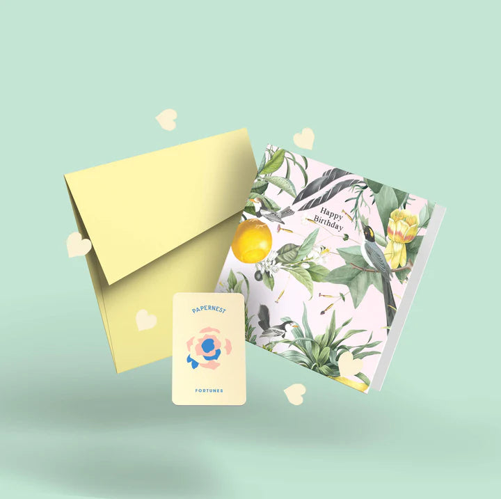 PAPERNEST - "Happy Birthday Birds & Lemons" Greeting Card