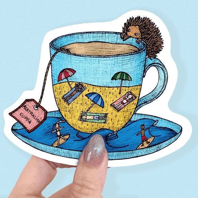 The Nonsense Maker- Teacup Beach Magnet