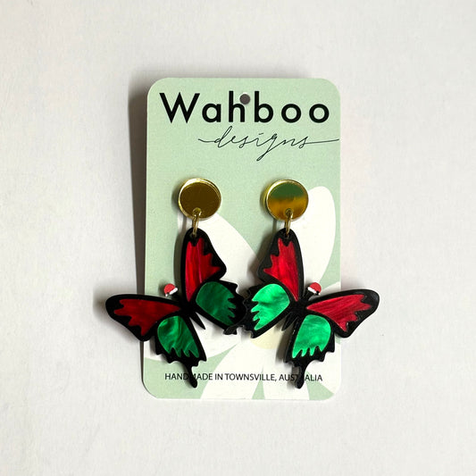 WAHBOO- Christmas Butterfly Dangle Earrings