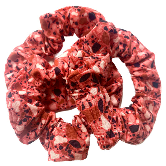 MAKIN' WHOOPEE - "Red Terazzo" REGULAR SCRUNCHIES