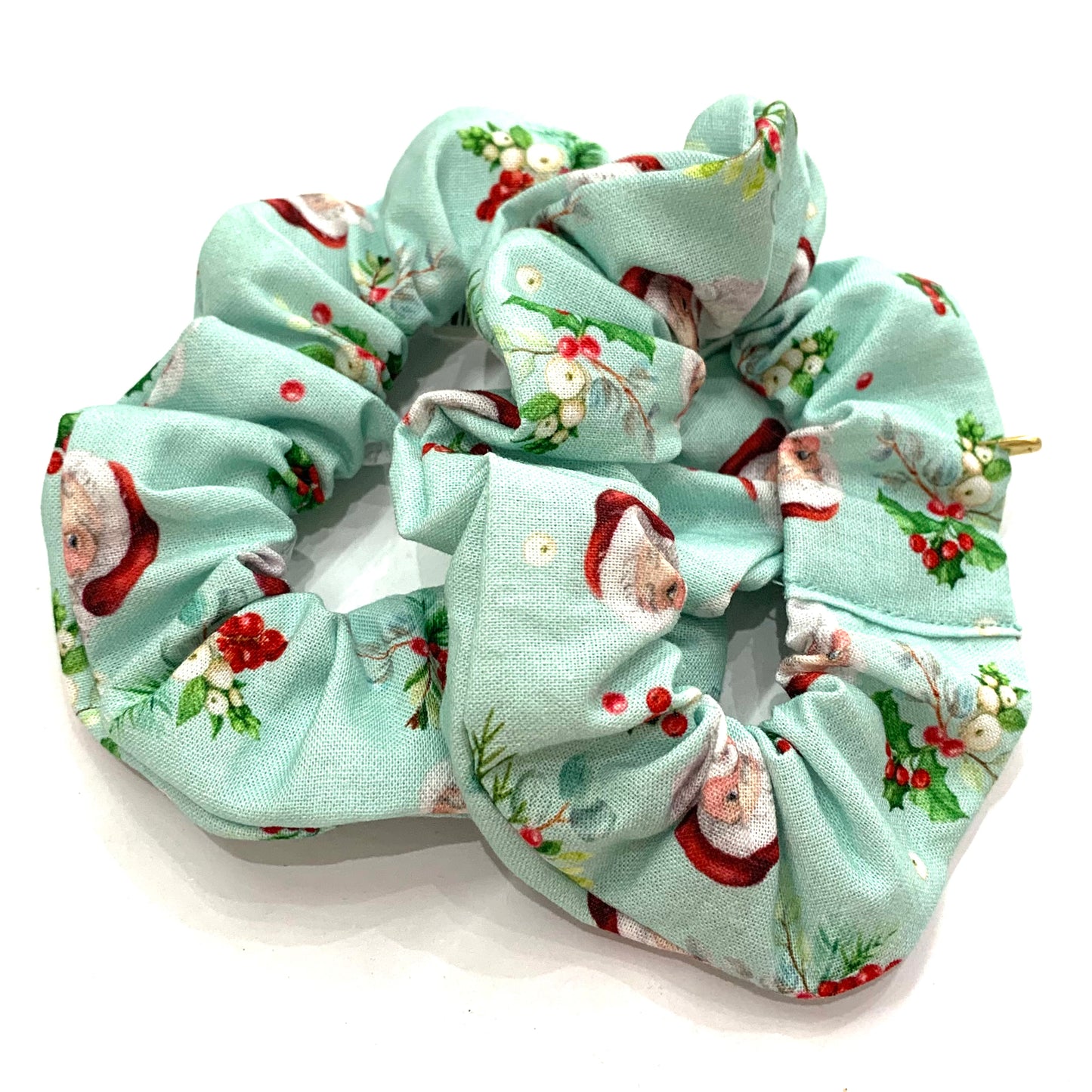 MAKIN' WHOOPEE - Regular “Vintage Santa & Holly” SCRUNCHIES