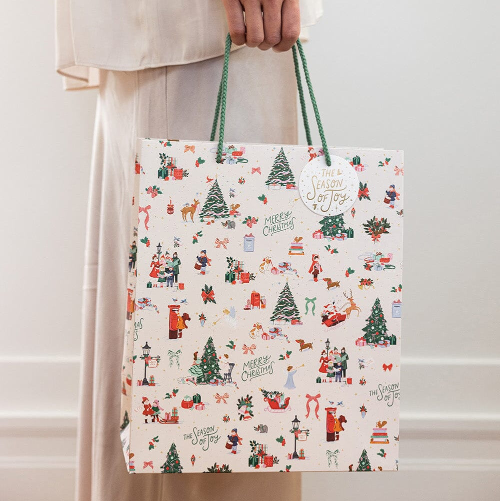BESPOKE LETTERPRESS - "Season of Joy" Large Gift Bag