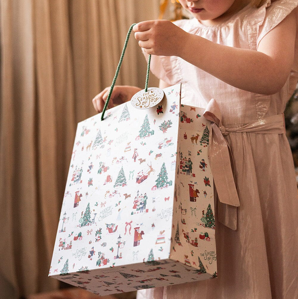 BESPOKE LETTERPRESS - "Season of Joy" Large Gift Bag