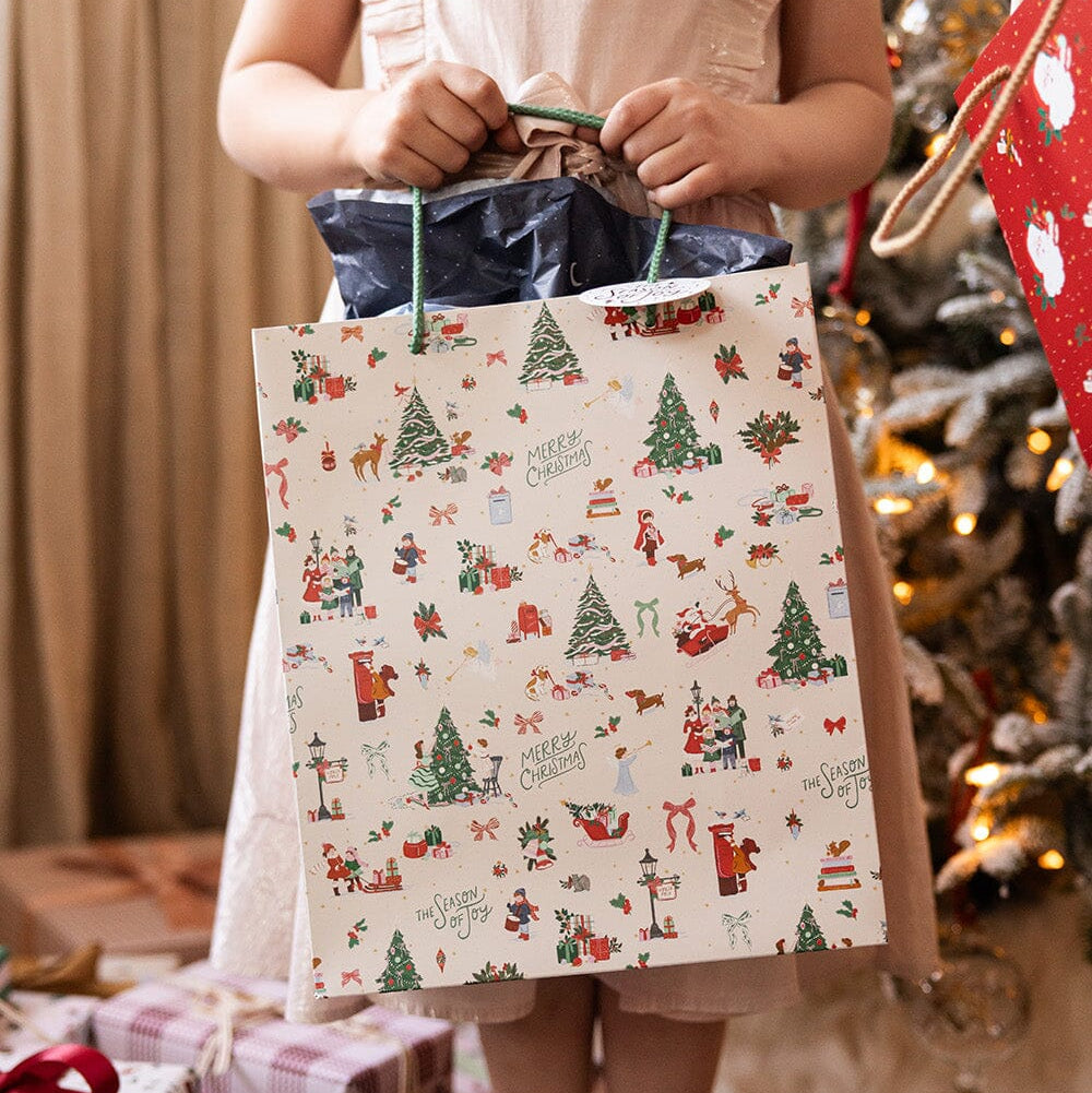 BESPOKE LETTERPRESS - "Season of Joy" Large Gift Bag
