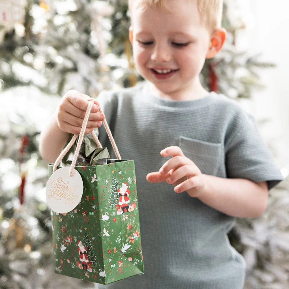 BESPOKE LETTERPRESS - "Santa's Wonderland" Small Gift Bag