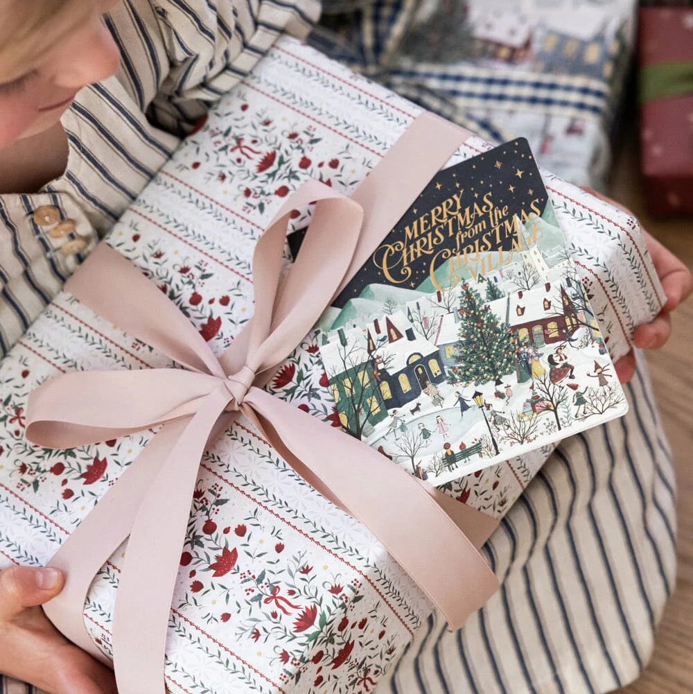 BESPOKE LETTERPRESS - 6 Pack Christmas Card Boxset - "The Christmas Village"