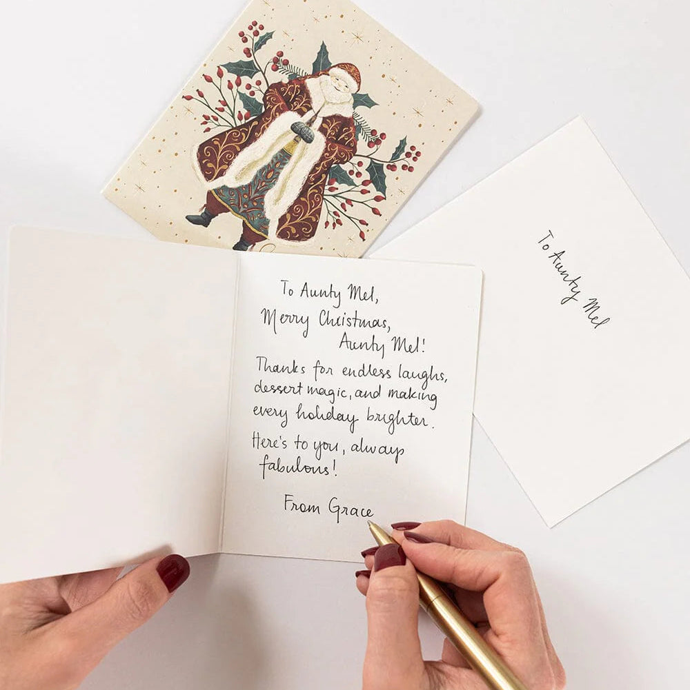 BESPOKE LETTERPRESS - 6 Pack Christmas Card Boxset - "The Christmas Village"