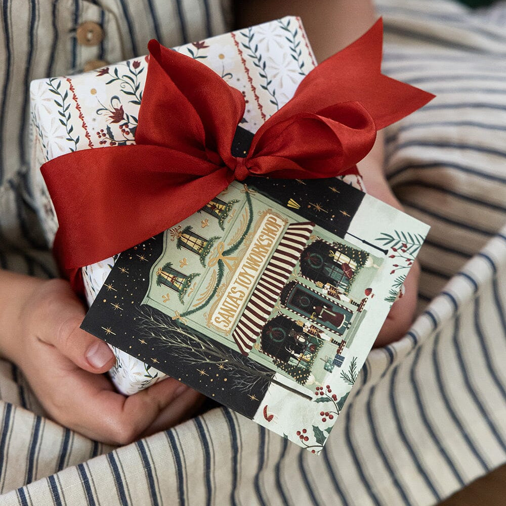 BESPOKE LETTERPRESS - 12 Pack Christmas Small Card Boxset - "The Christmas Village"