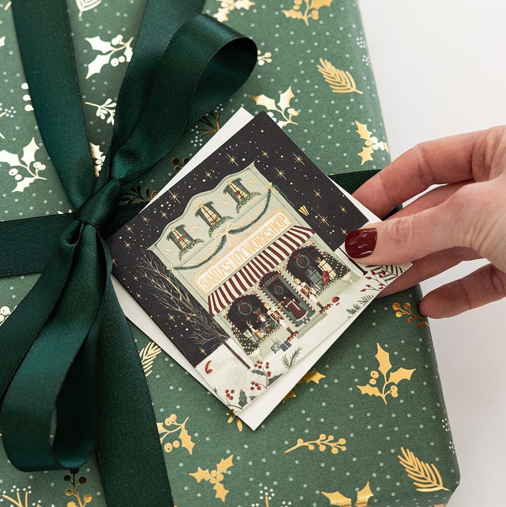 BESPOKE LETTERPRESS - 12 Pack Christmas Small Card Boxset - "The Christmas Village"