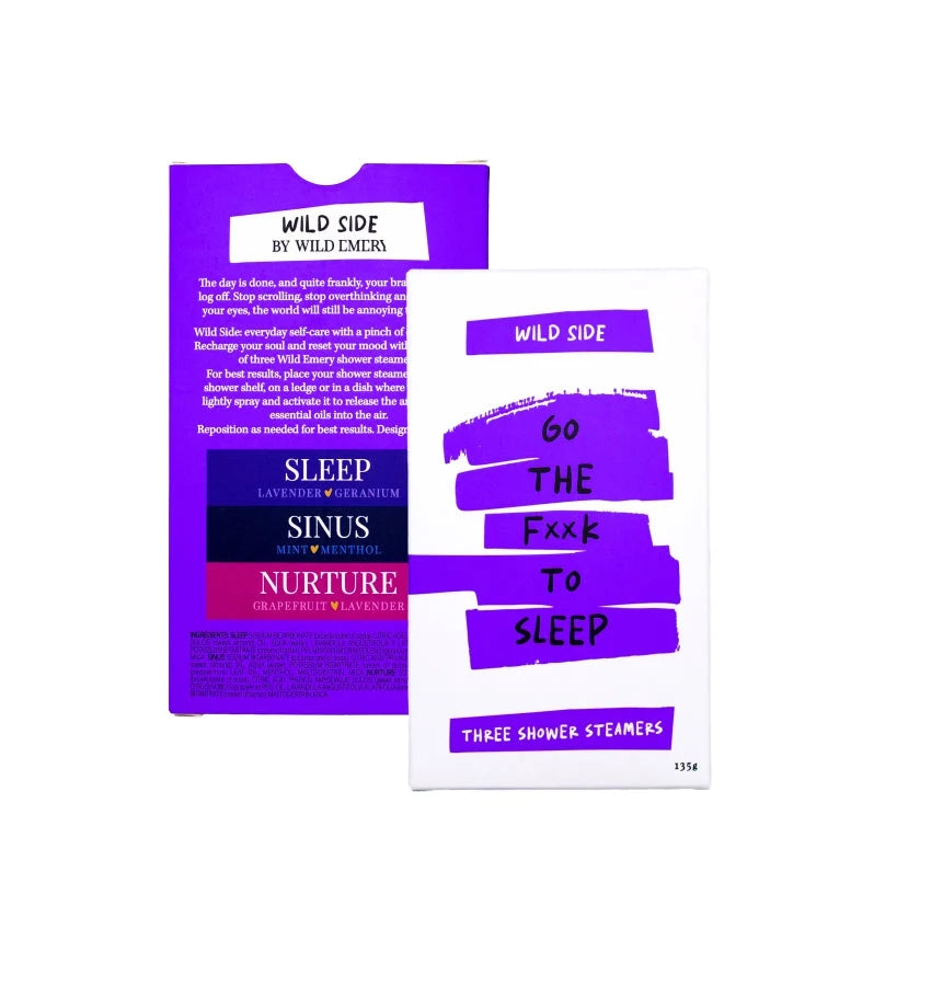 WILD EMERY - Go The F**k To Sleep - Shower Steamer 3 Pack