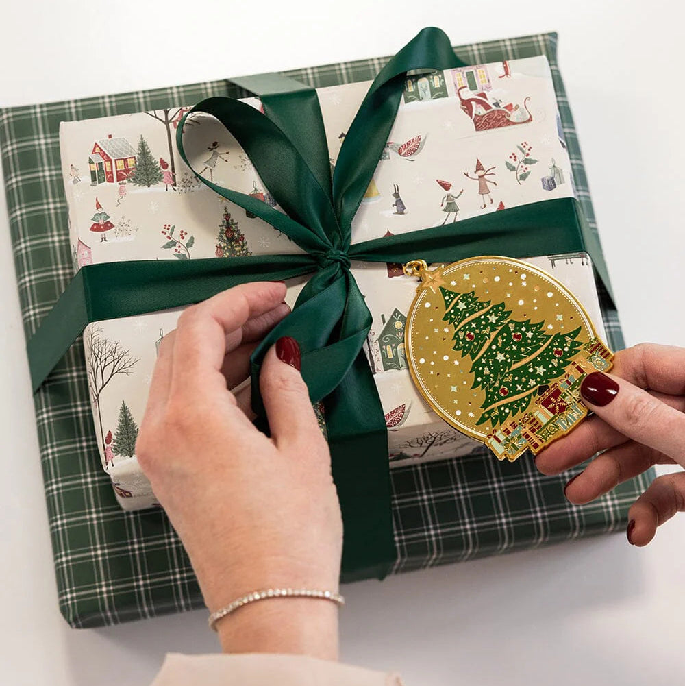 BESPOKE LETTERPRESS - Christmas Winter Wonderland / Spruce Tartan