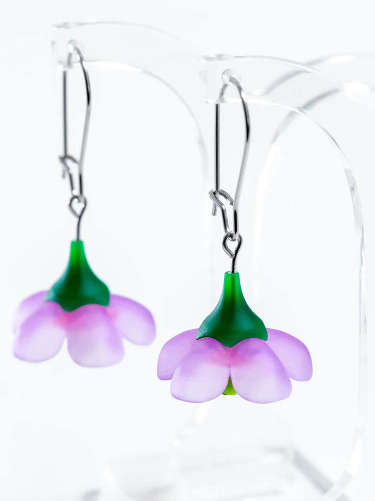 CLAIRE ISHINO- Geraldton Wax Flower Drop Earrings