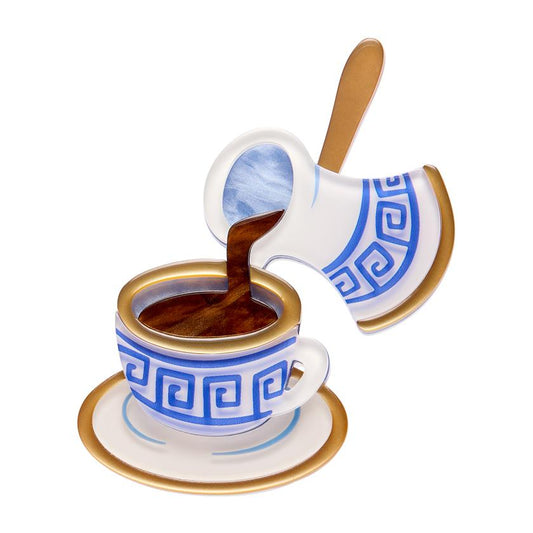 ERSTWILDER - "Traditional Brew" Brooch - A GREEK ODYSSEY COLLECTION