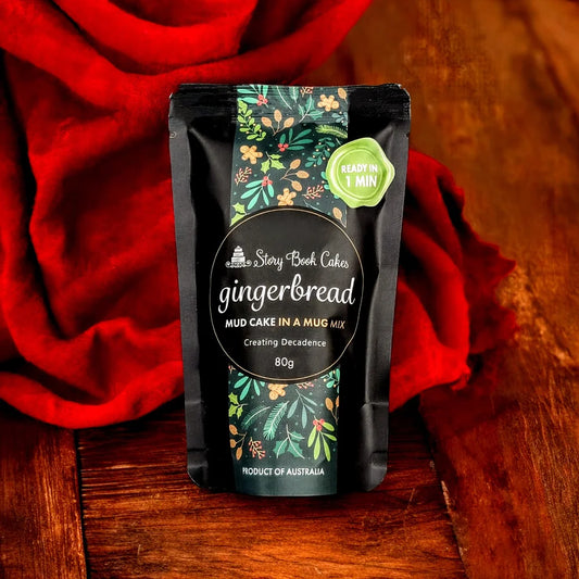 STORYBOOK CAKES - GF Gingerbread Mud Cake in a Mug - GLUTEN FREE