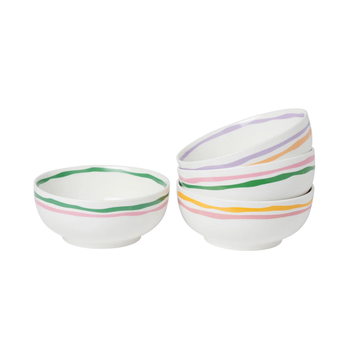 In The Roundhouse - "Italian" Bowl Set Green