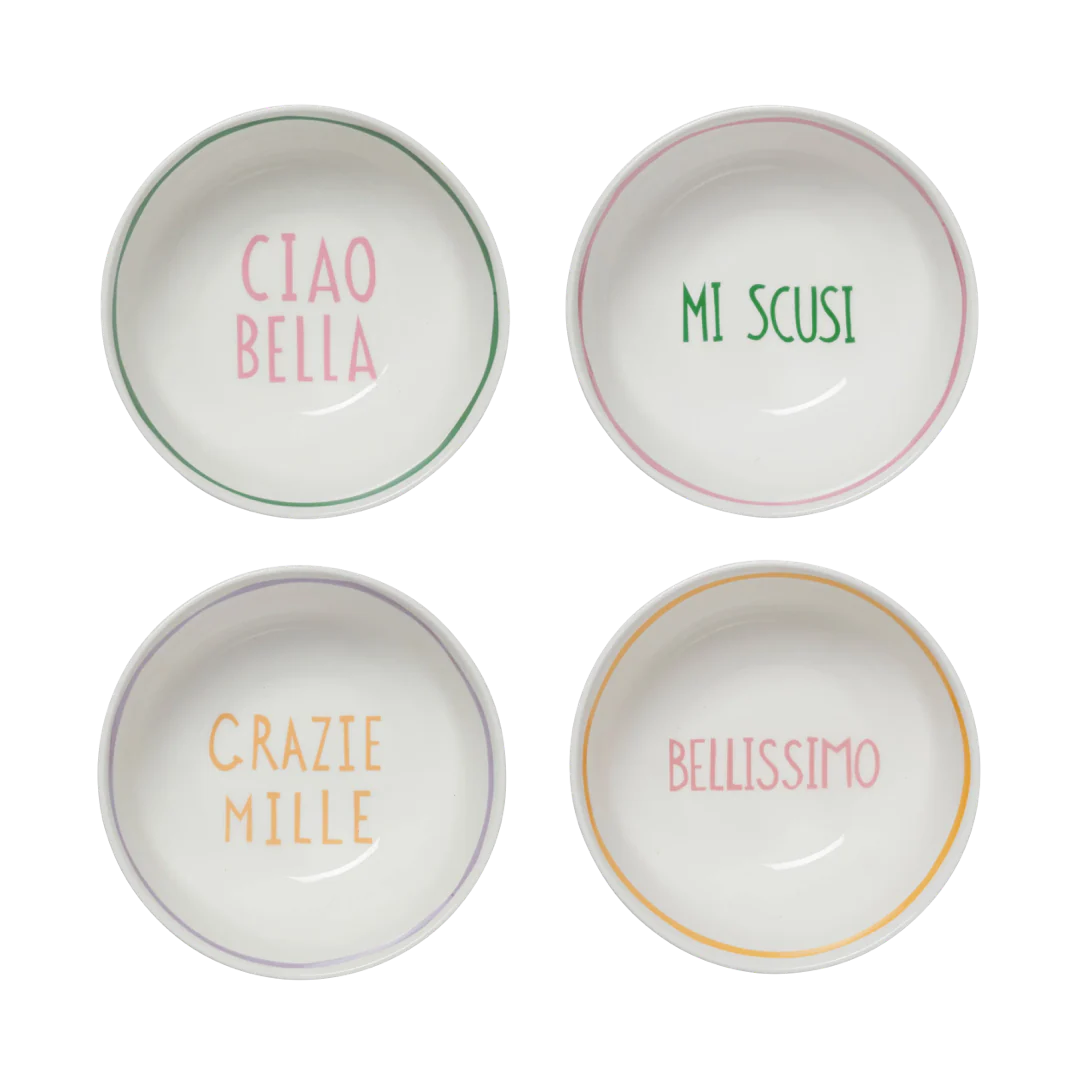 In The Roundhouse - "Italian" Bowl Set Green