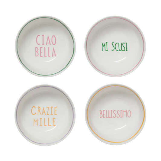 In The Roundhouse - "Italian" Bowl Set Green