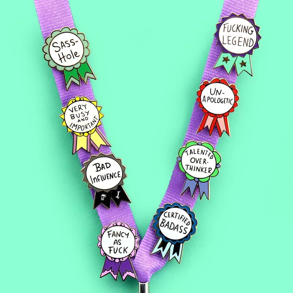 JUBLY-UMPH - "Certified Badass" - Lapel Pin